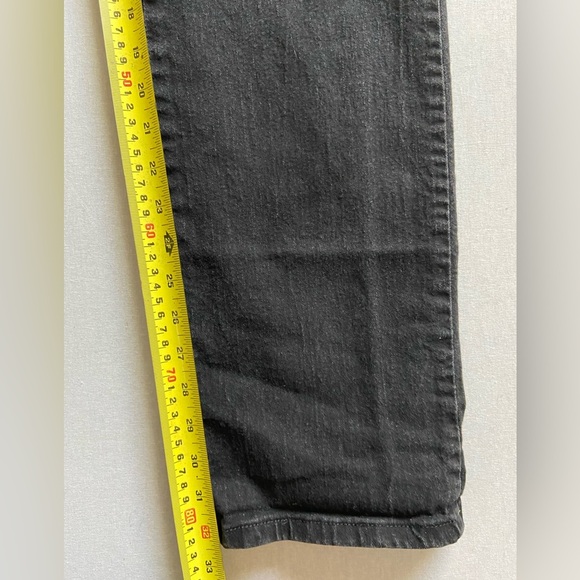 Lee High rise relaxed fit straight leg denim jean Black Sz 12 tall - Picture 11 of 14